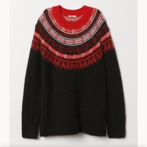 NWT H&M Wool Blend Fair Isle Sweater